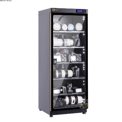 Tủ chống ẩm cao cấp Nikatei NC-120S viền nhôm mạ vàng | Chính Hãng