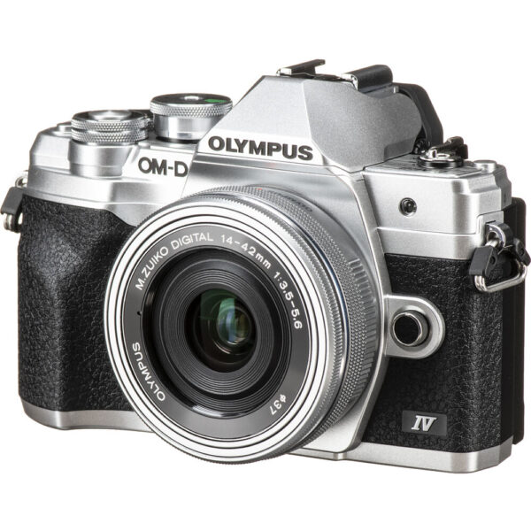 Bộ máy ảnh OM SYSTEM OM-D E-M10 Mark IV kèm ống kính M.Zuiko Digital ED 14-42mm F3.5-5.6 EZ (Silver)