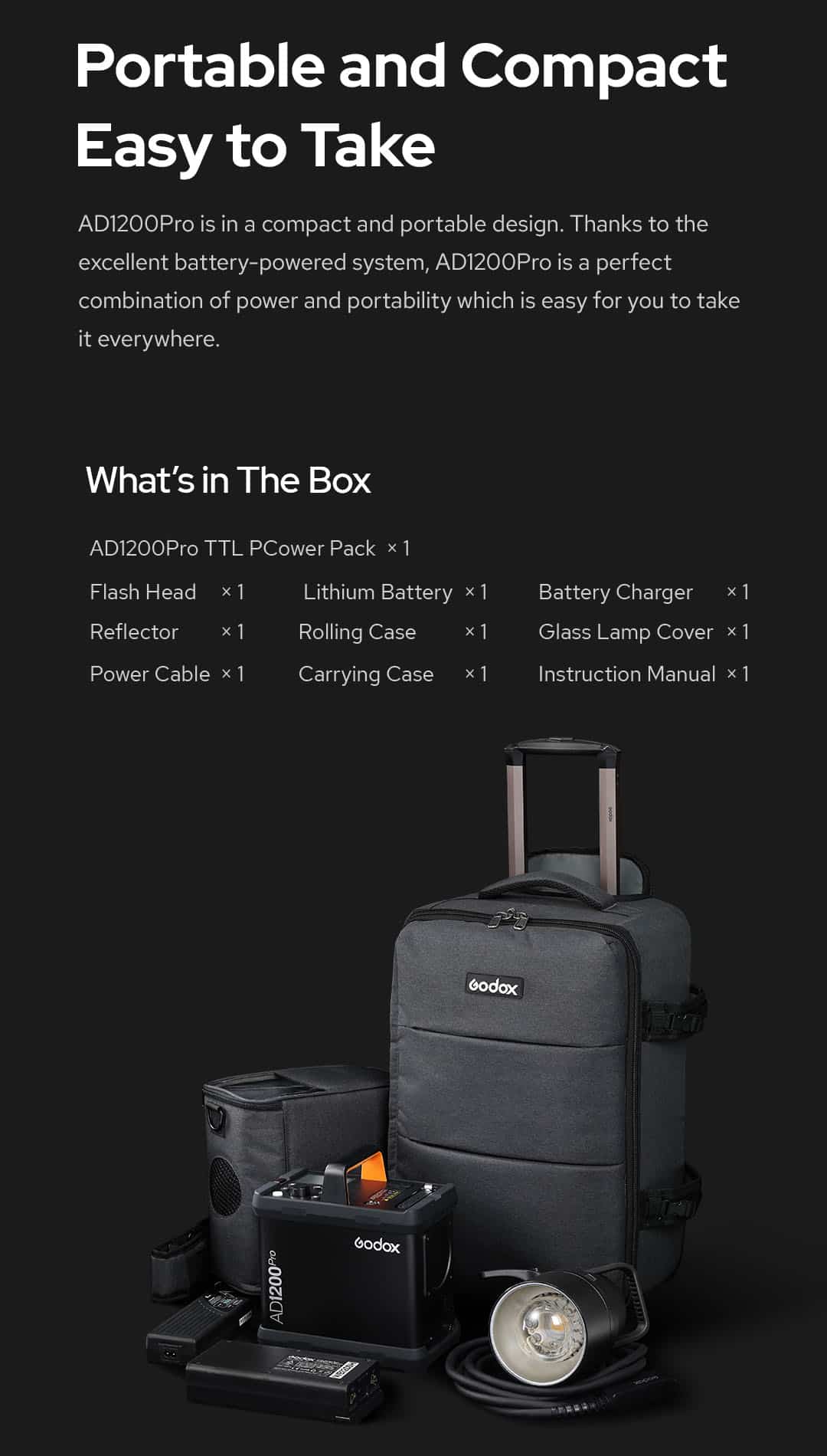 Đèn Flash Godox - AD1200 Pro