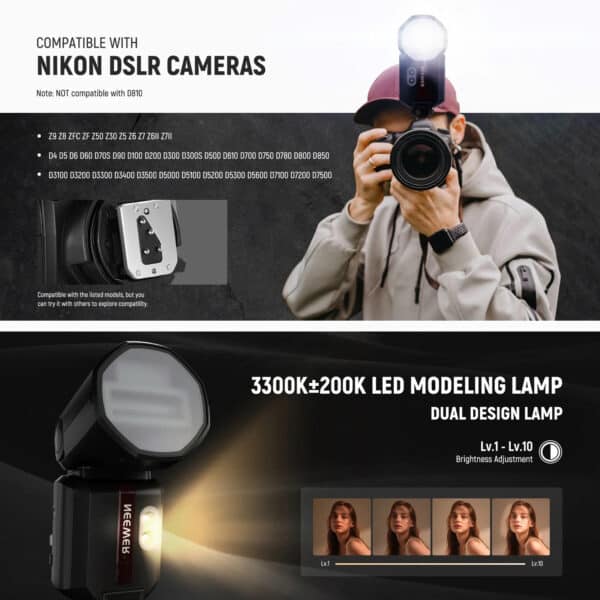 Đèn Flash Máy Ảnh Neewer Z3 100Ws For Nikon