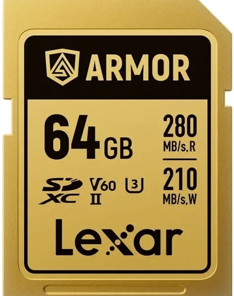 Thẻ nhớ Lexar ARMOR GOLD SDXC 64GB UHS-II U3 V60 | Chính Hãng