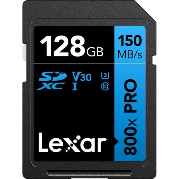 Thẻ nhớ SDXC Lexar 128GB 150MB/s High-Performance 800x Pro UHS-I Blue Series