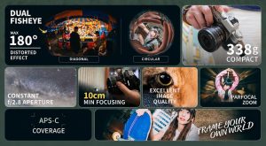 Ống Kính Laowa 4.5–10MM F/2.8 CF Zoom Fisheye APS‑C | Chính Hãng
